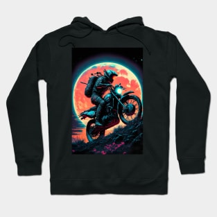 Cyber Future Dirt Bike With Neon Colors Hoodie